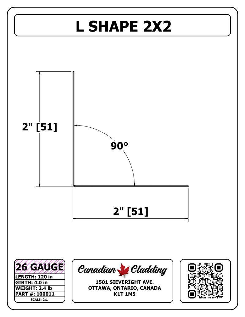L SHAPE 2X2
