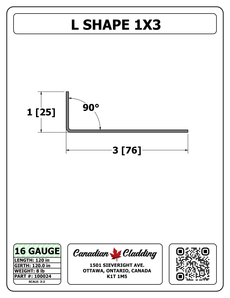 L SHAPE 1X3