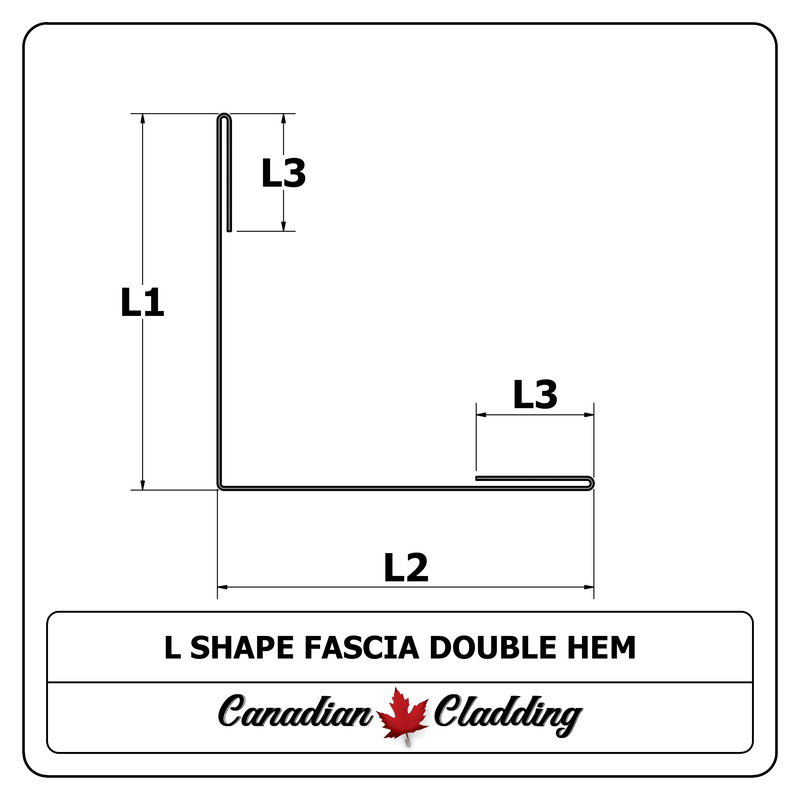 L Shape Fascia Double Hem