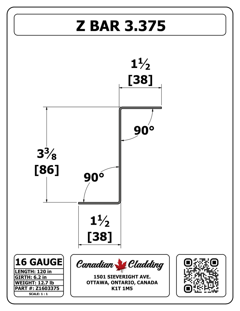 Z BAR 3.375
