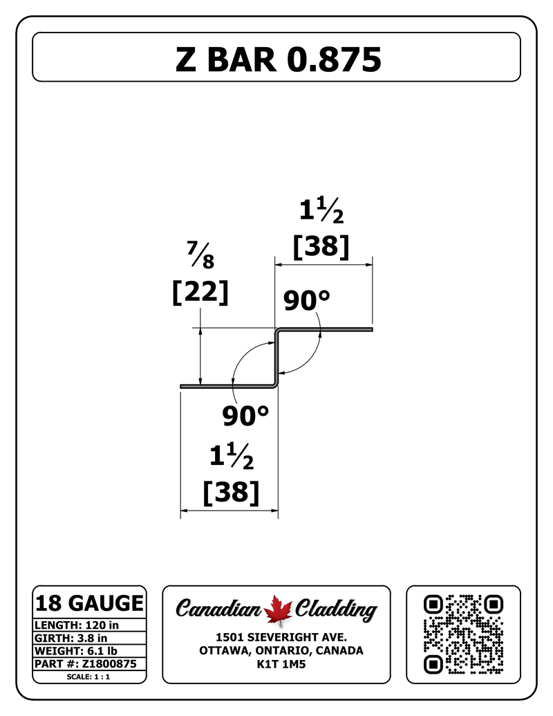 Z BAR 0.875