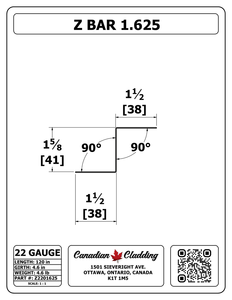 Z BAR 1.625