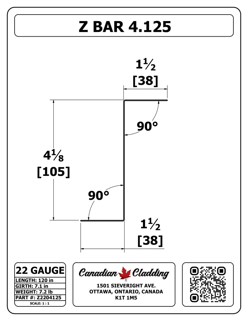Z BAR 4.125