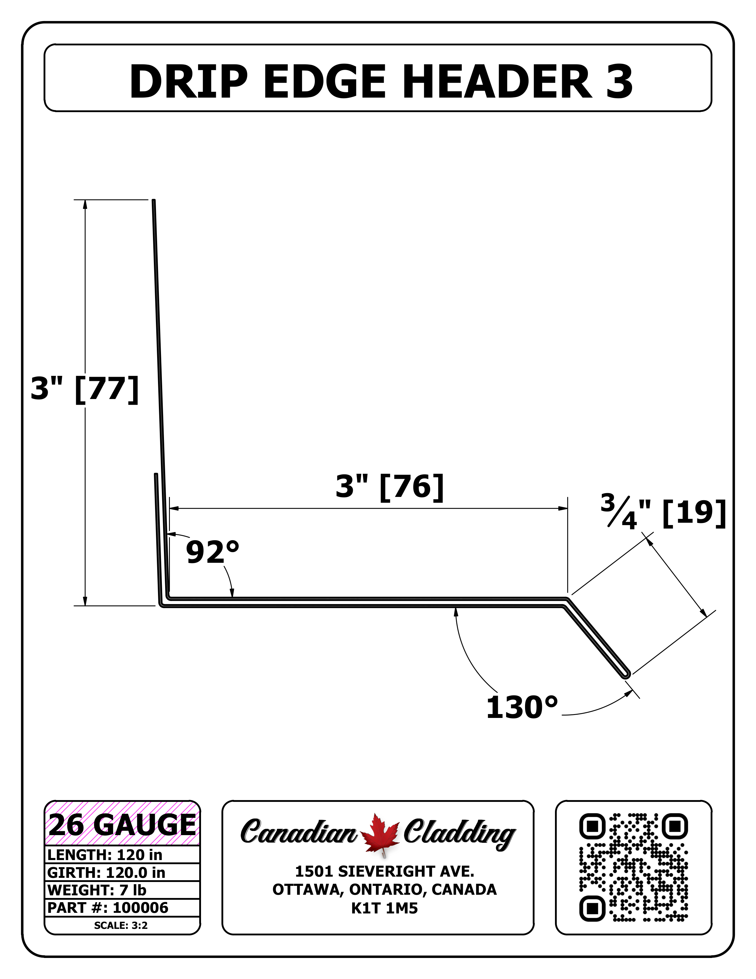 DRIP EDGE HEADER 3