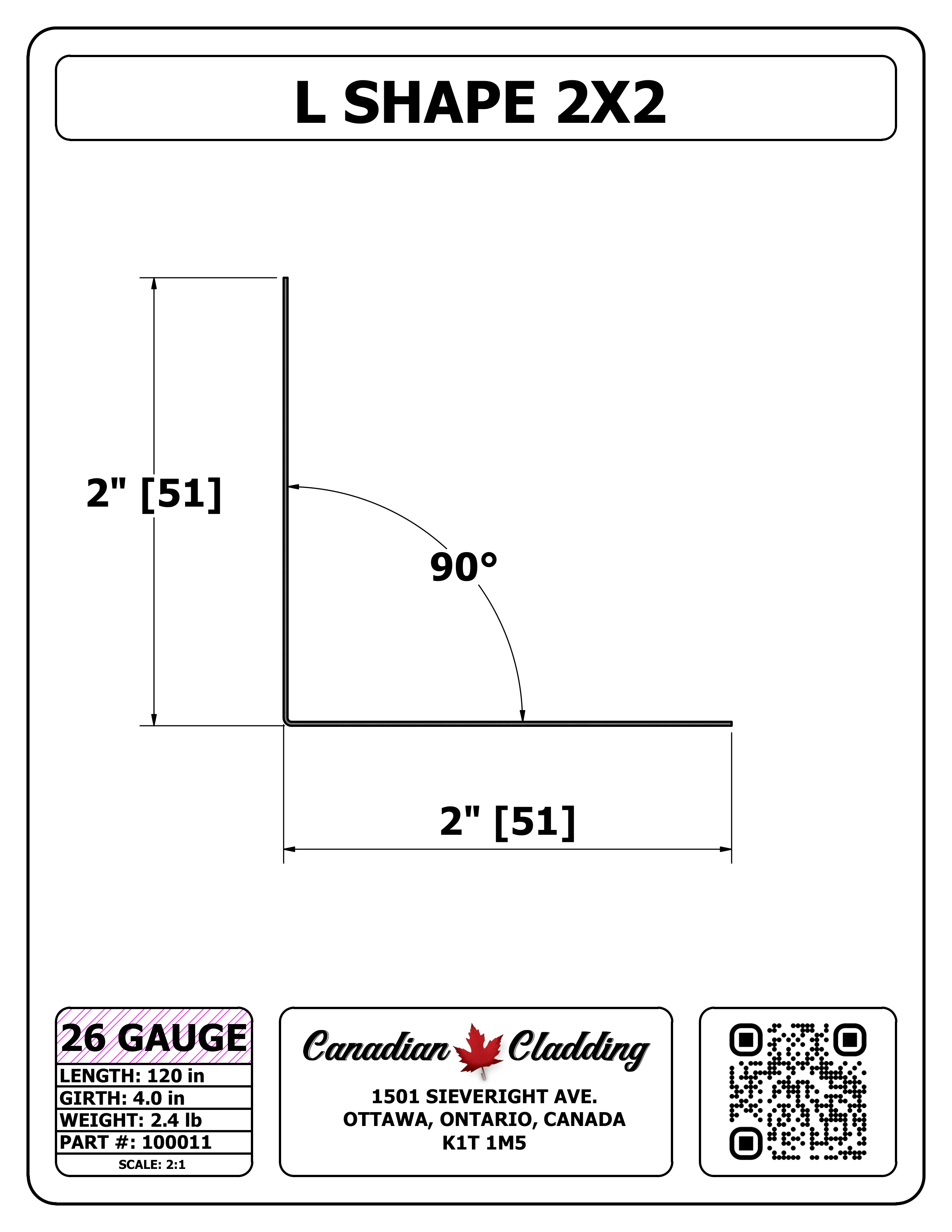 L SHAPE 2X2