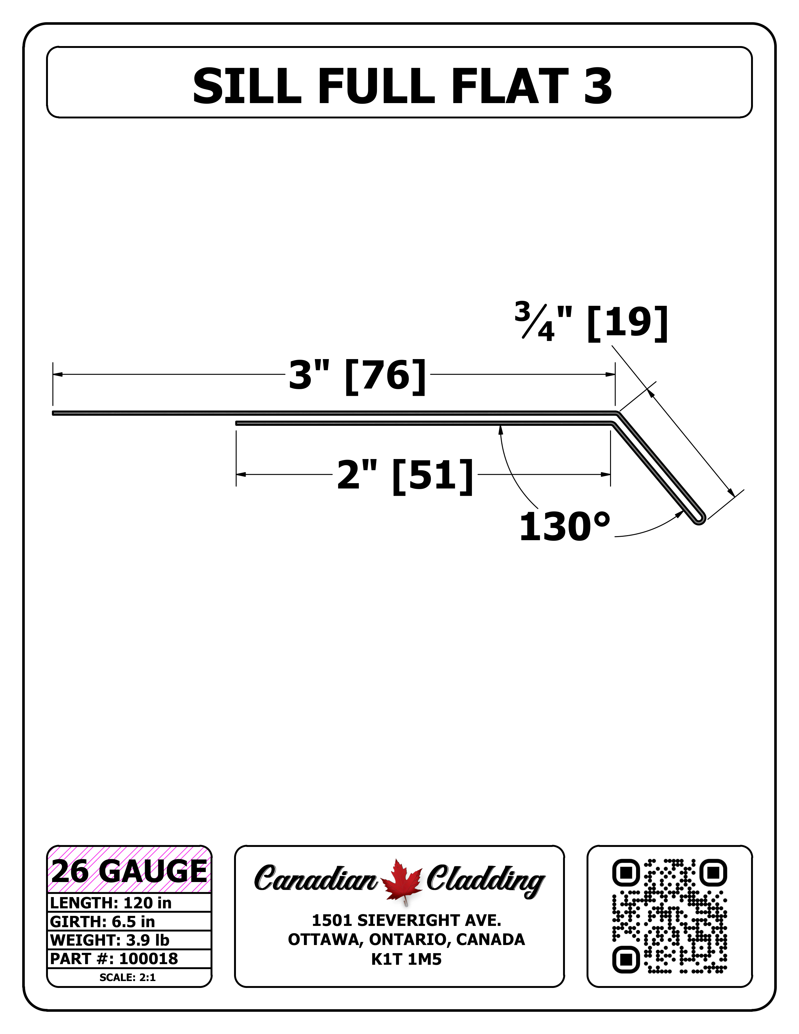 SILL FULL FLAT 3