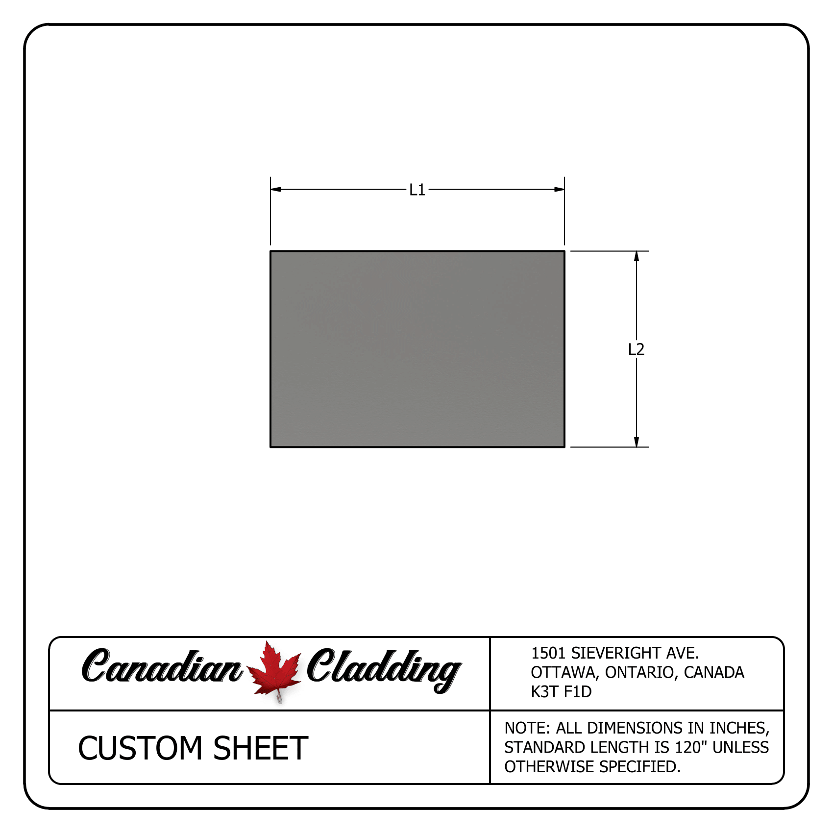 Custom Sheet
