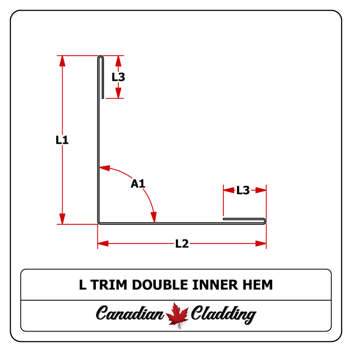 L Trim Double Inner Hem