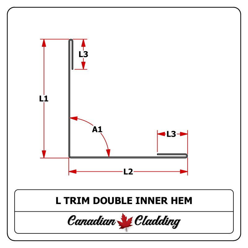 L Trim Double Inner Hem