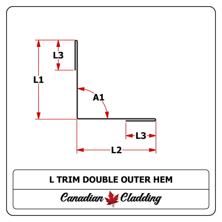 L Trim Double Outer Hem