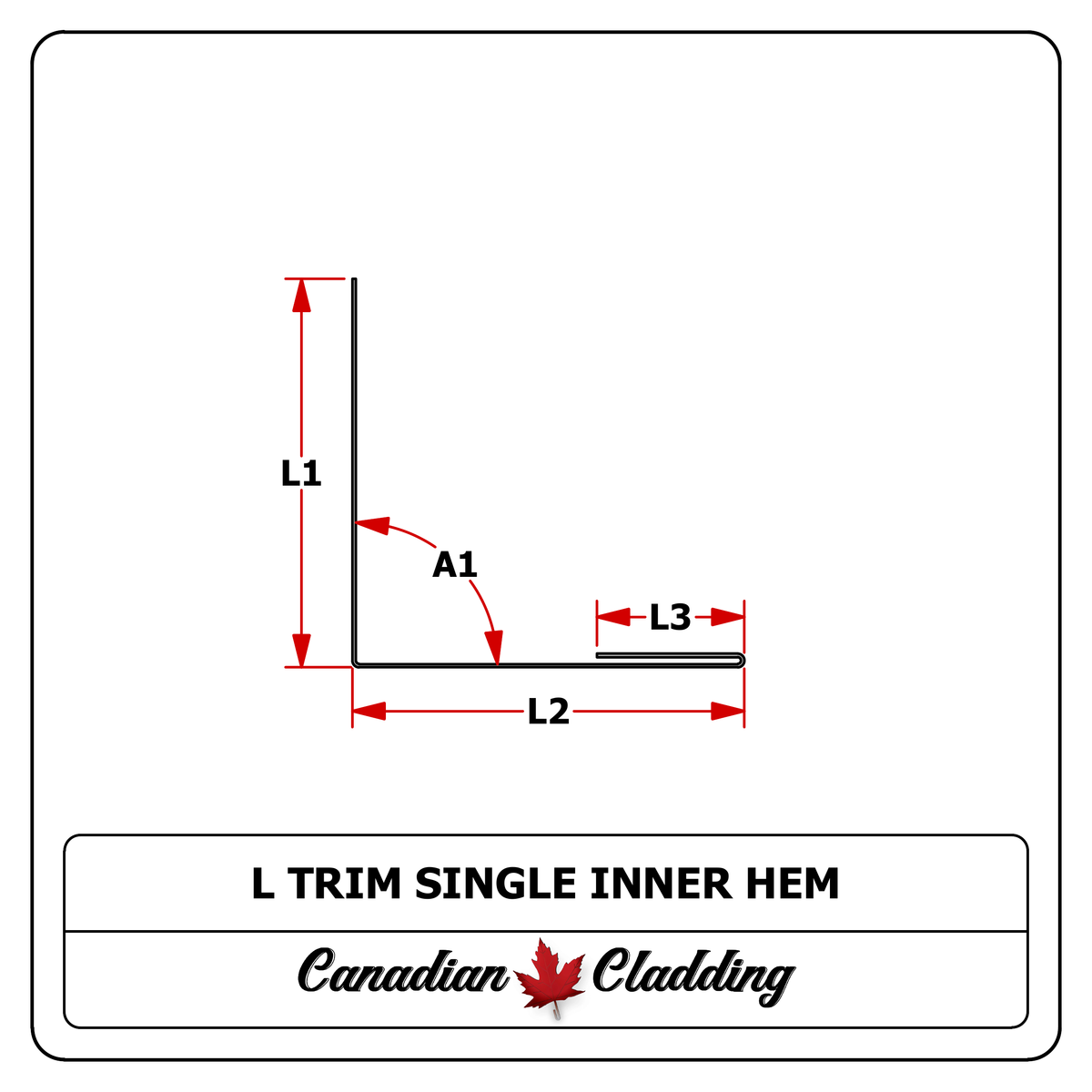L Trim Single Inner Hem