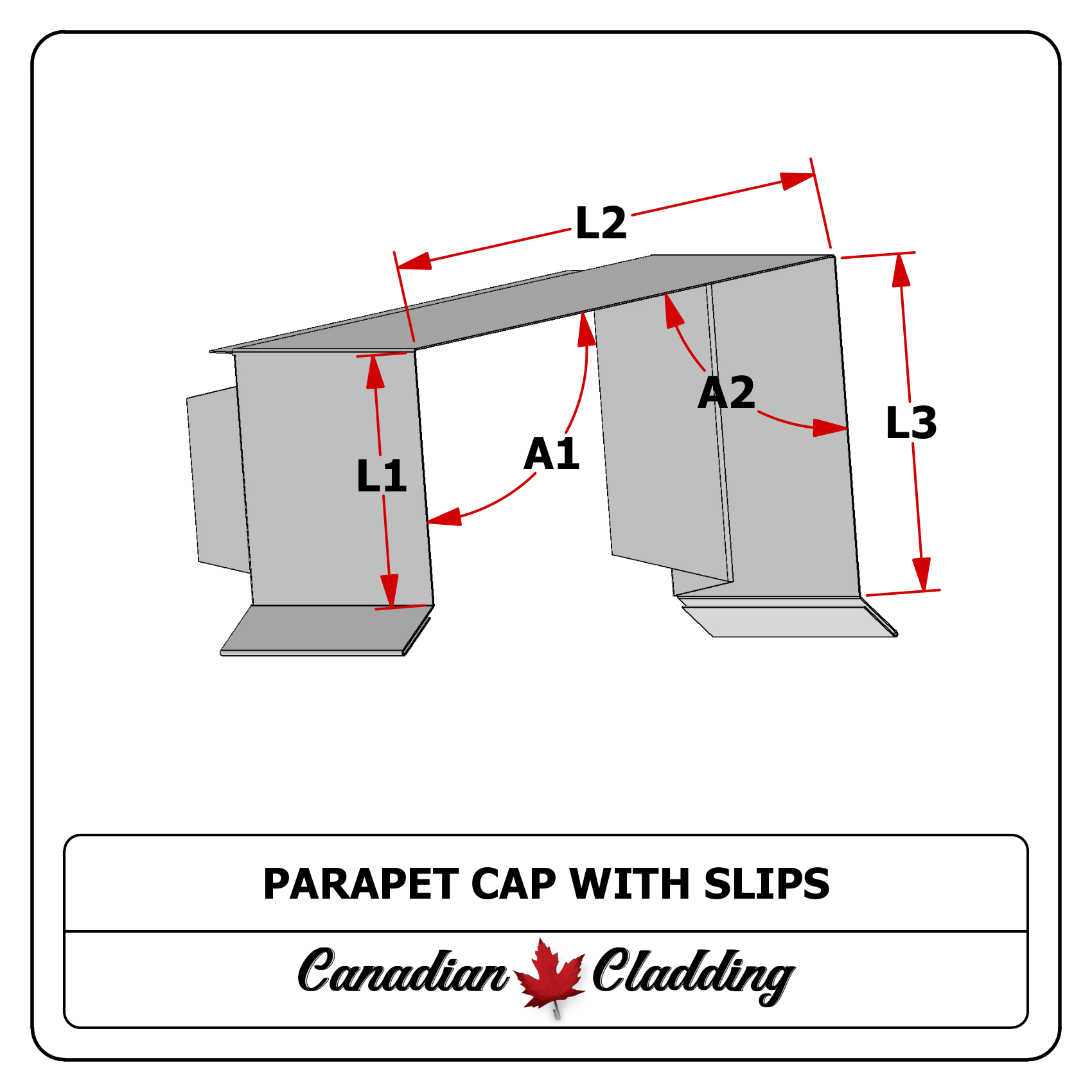 Parapet Cap With Slips