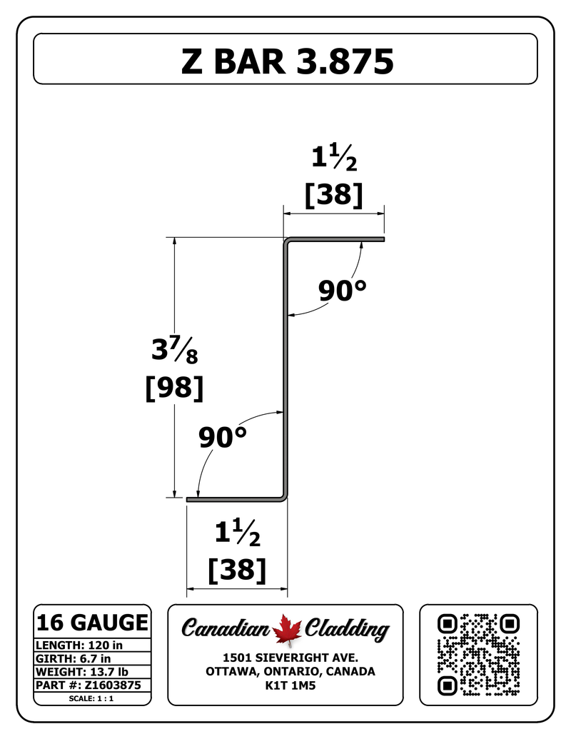Z BAR 3.875