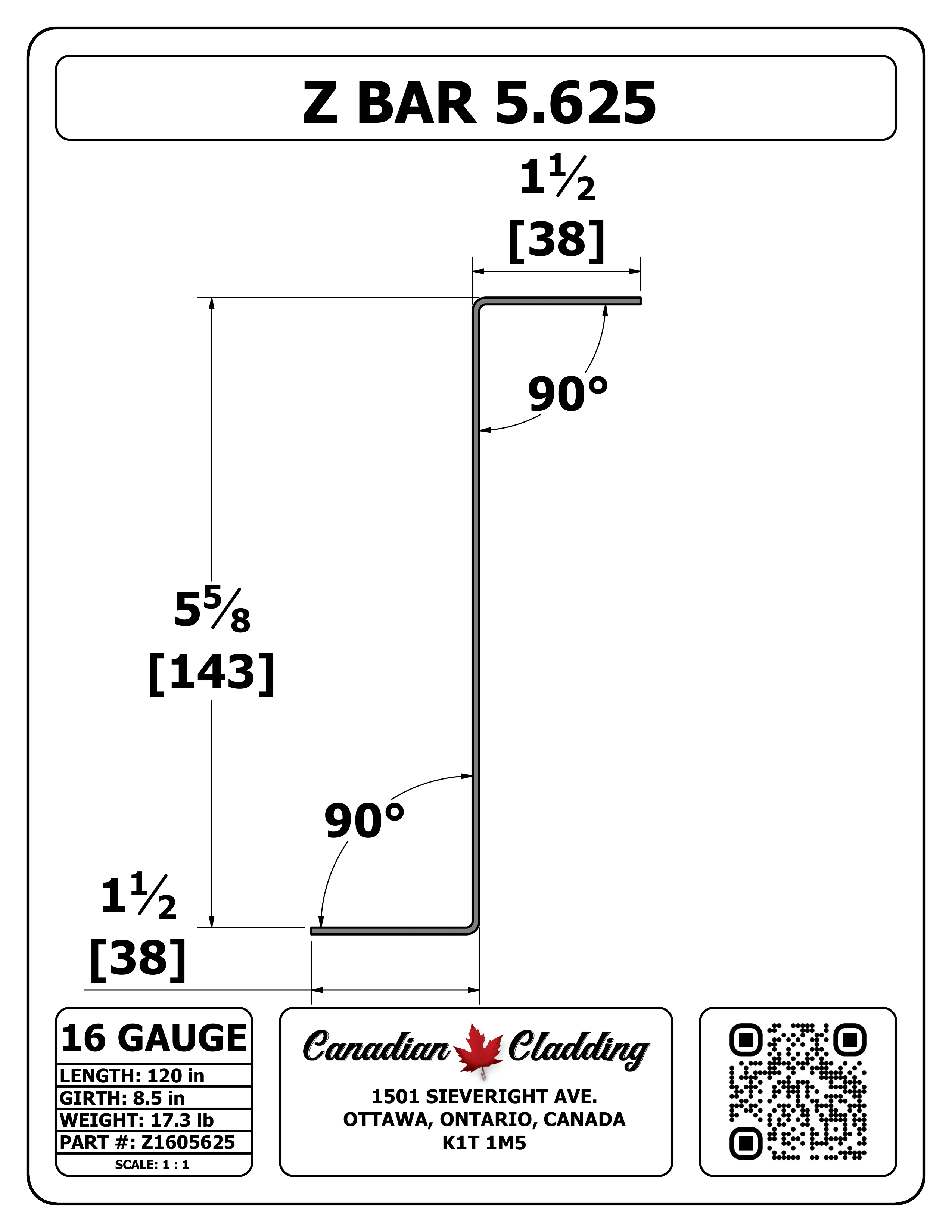 Z BAR 5.625