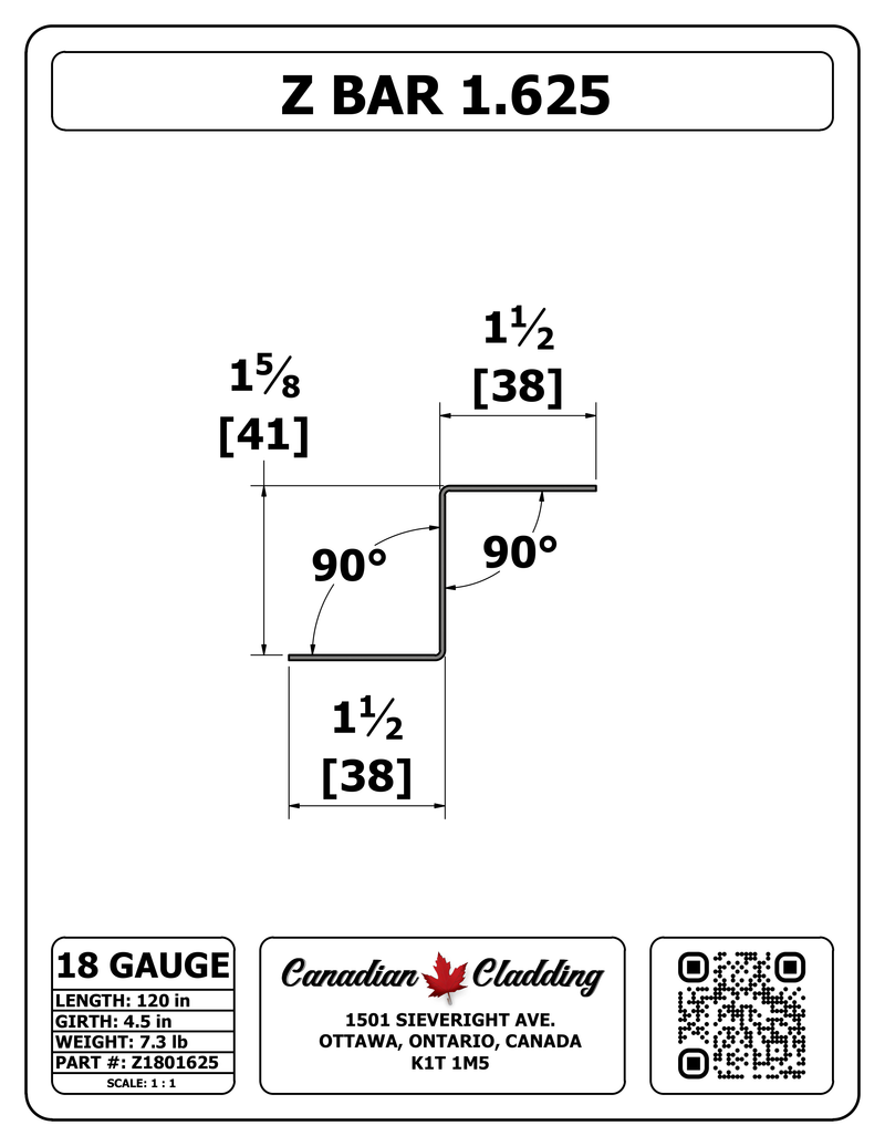 Z BAR 1.625