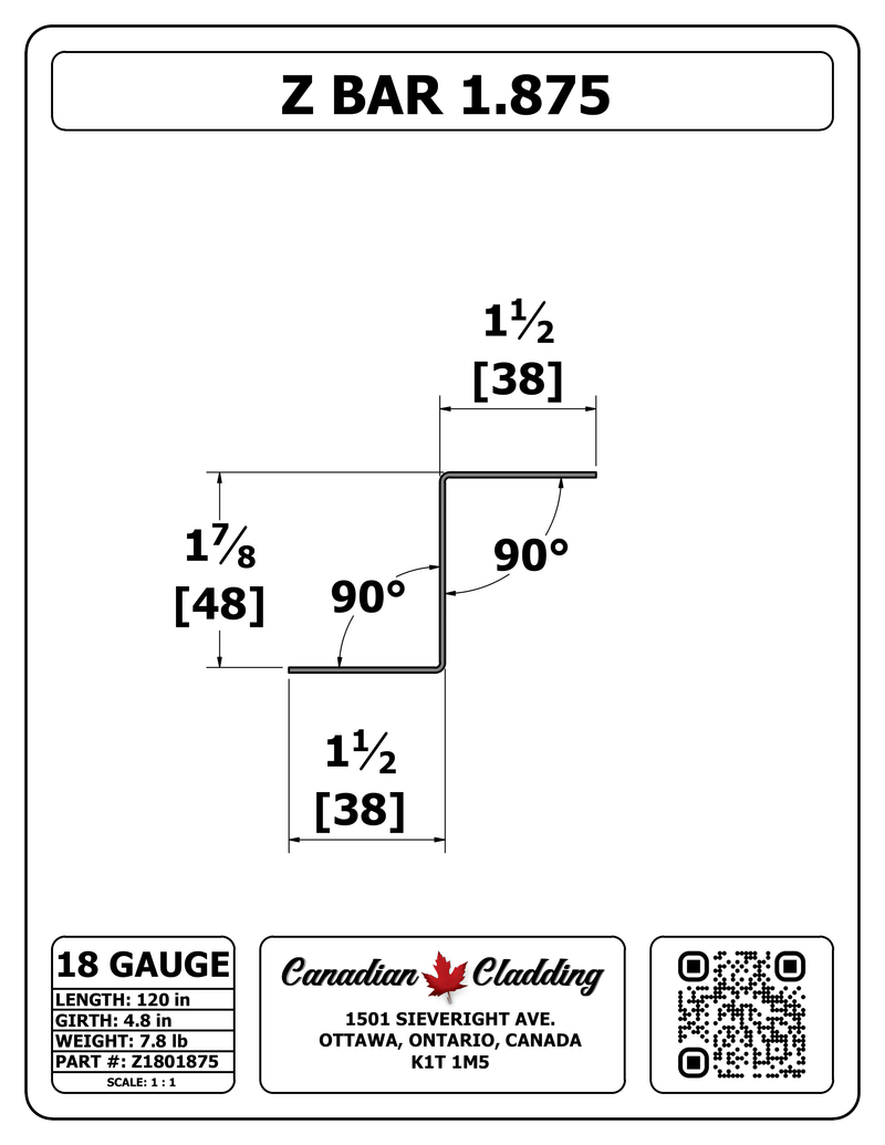 Z BAR 1.875