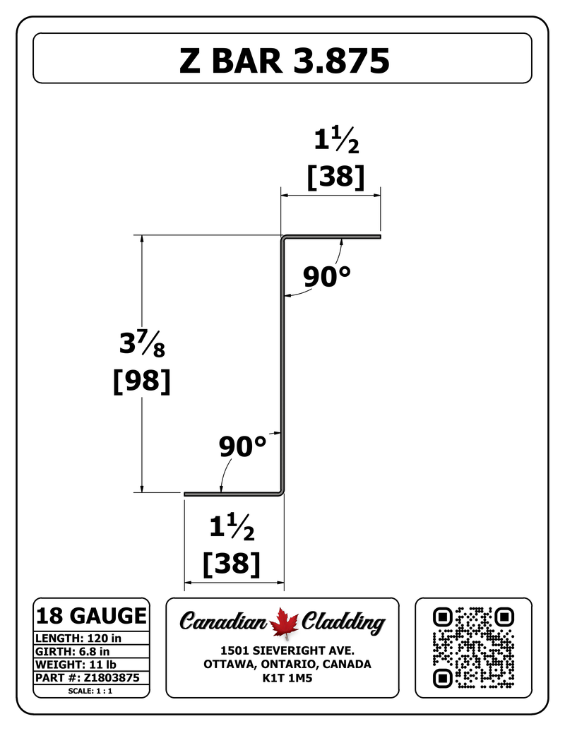 Z BAR 3.875