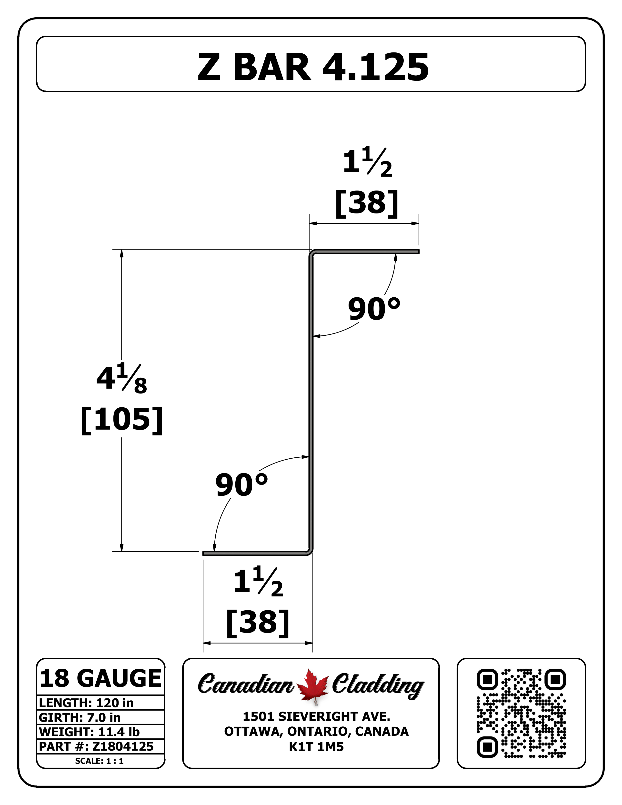 Z BAR 4.125