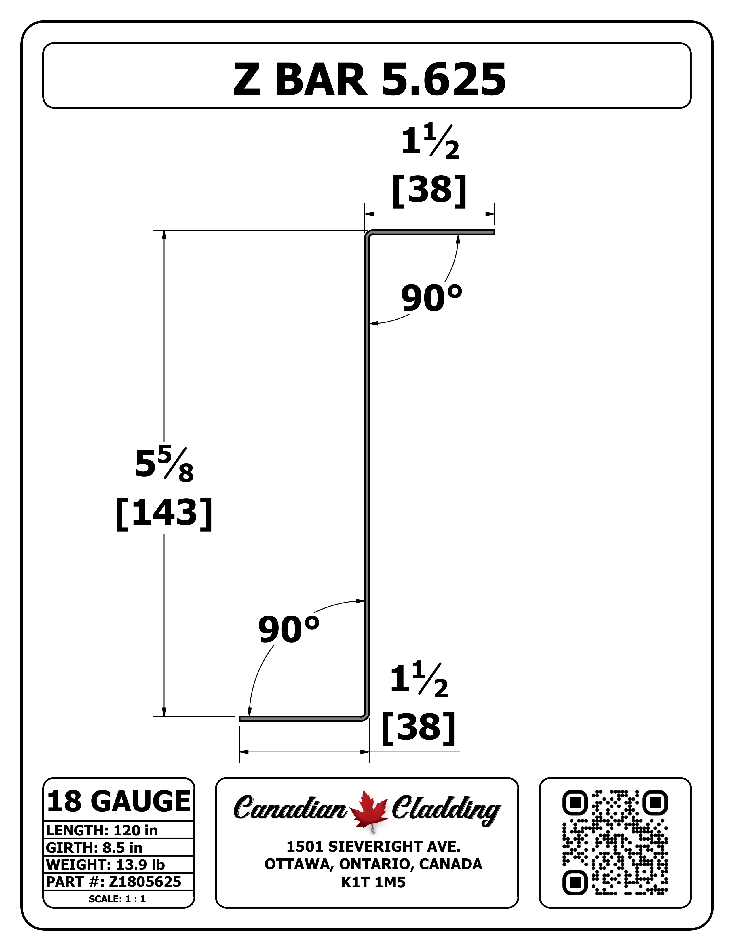 Z BAR 5.625
