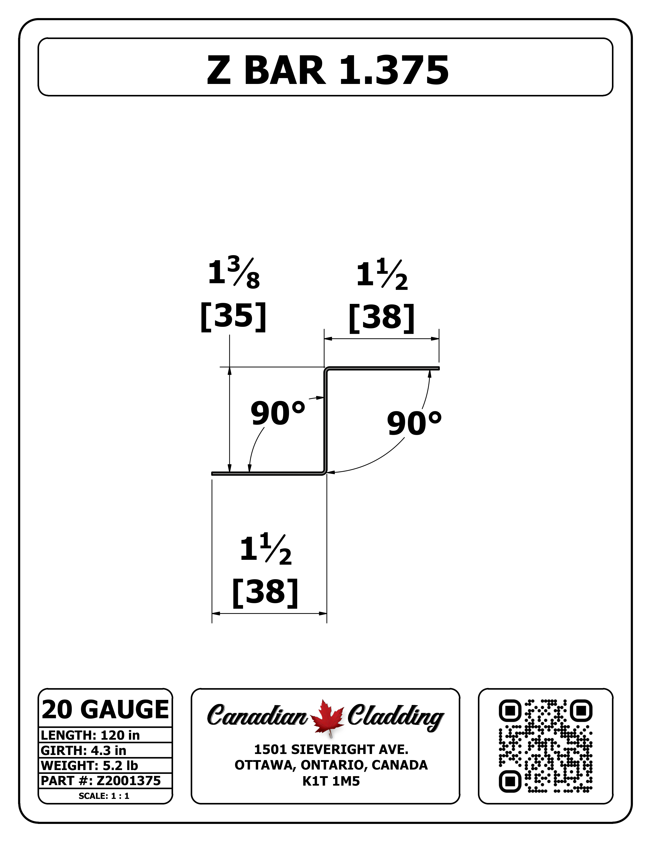 Z BAR 1.375