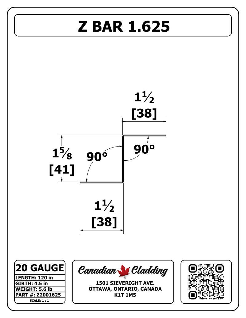 Z BAR 1.625