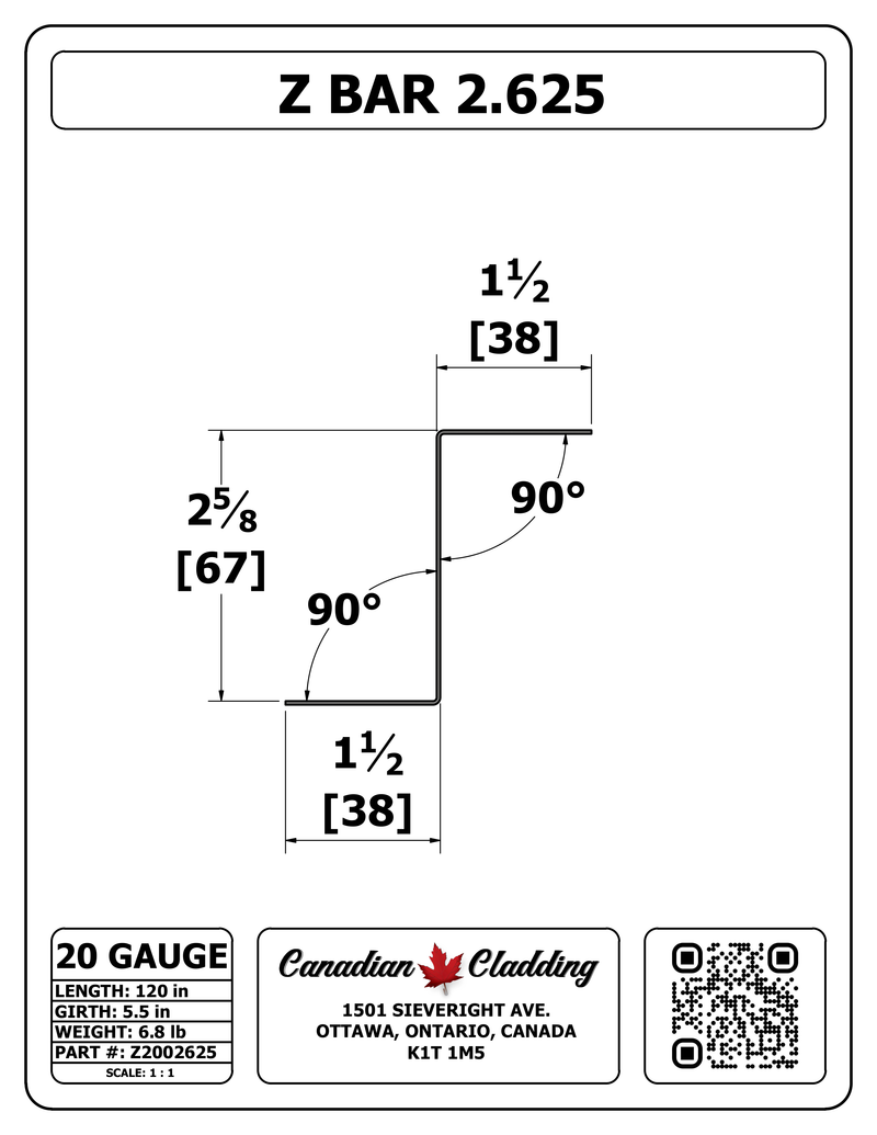 Z BAR 2.625