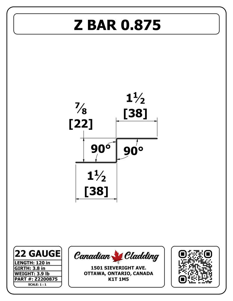 Z BAR 0.875