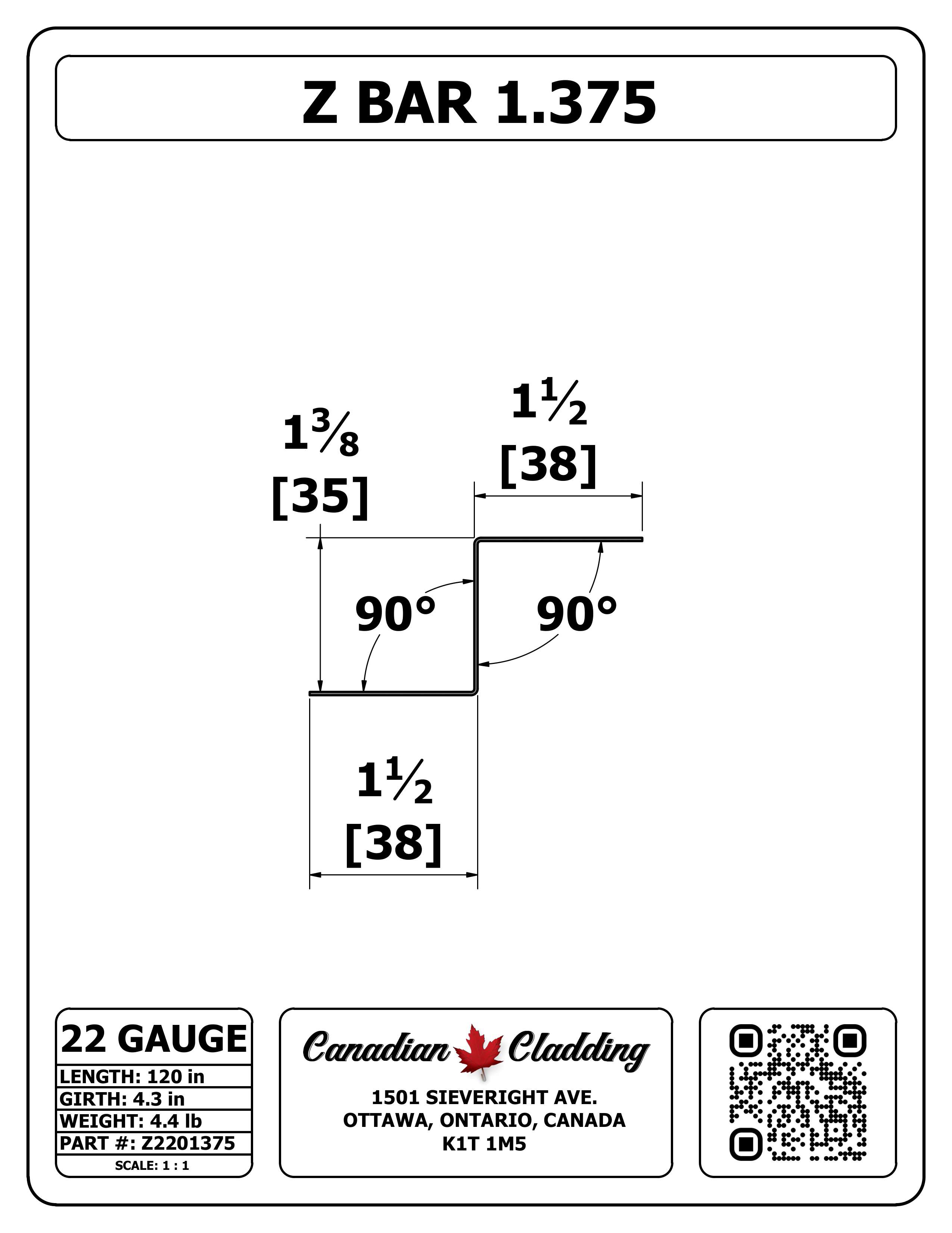 Z BAR 1.375